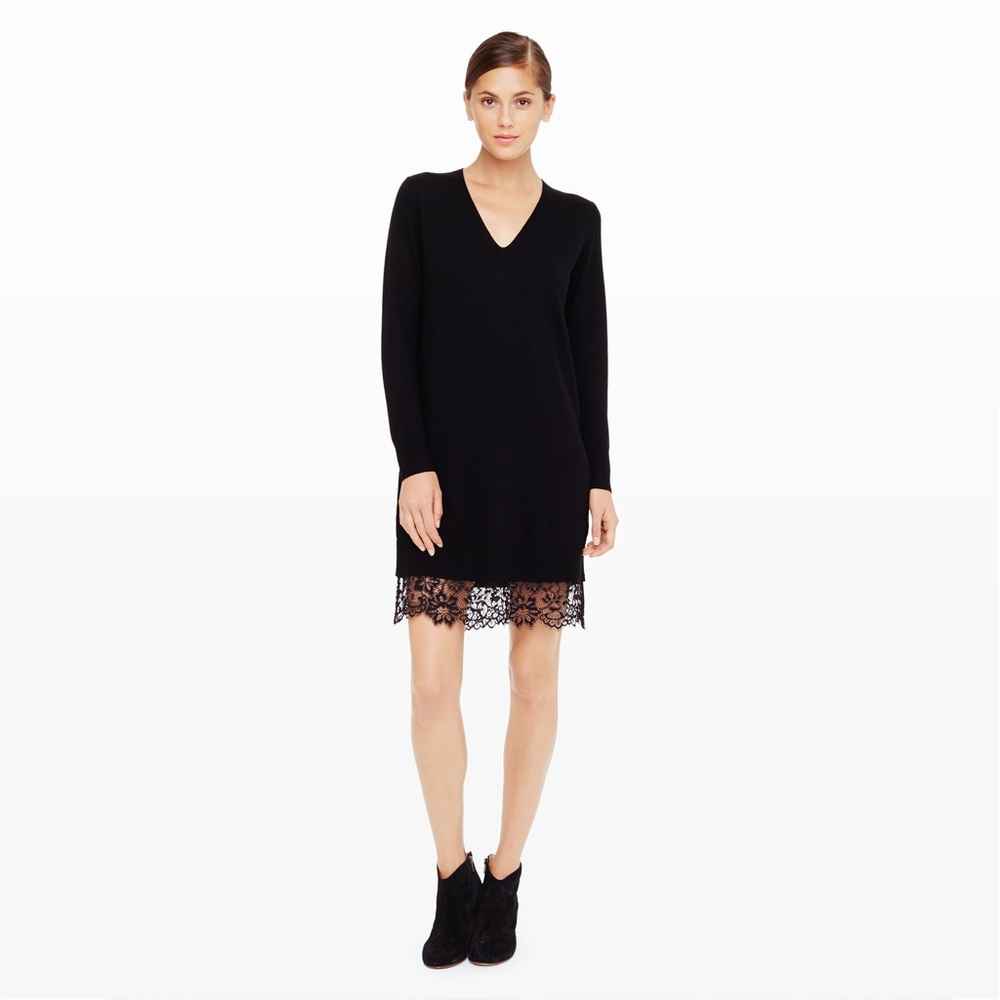 Club Monaco Maraie Lace Hem Sweater dress - Picture 1 of 5